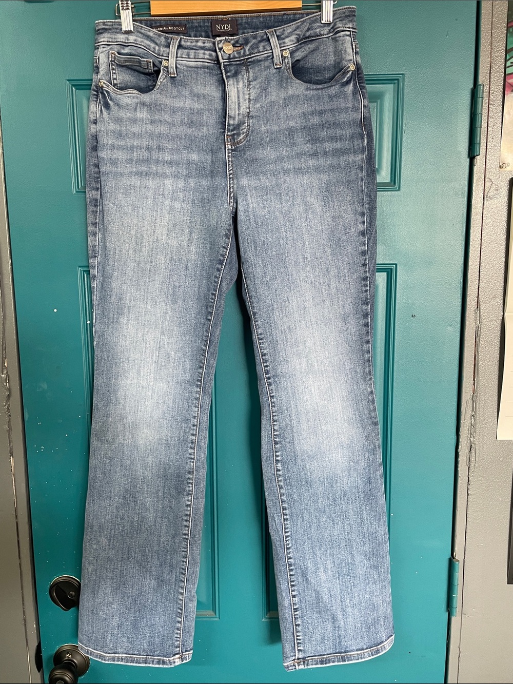 NYDJ Light Blue Classy Boot Cut Jeans - Subtle Fading